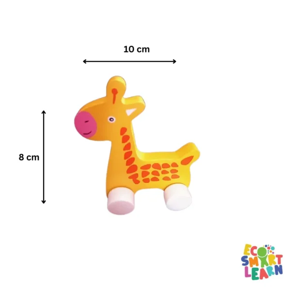 Wooden Wheeltoy Giraffe - Image 4