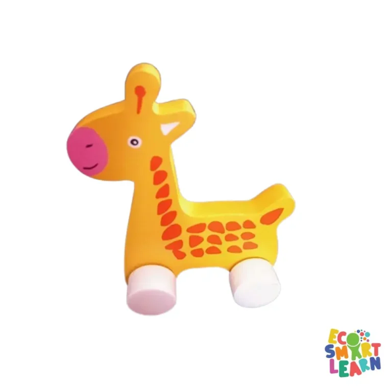 Wooden Wheeltoy Giraffe