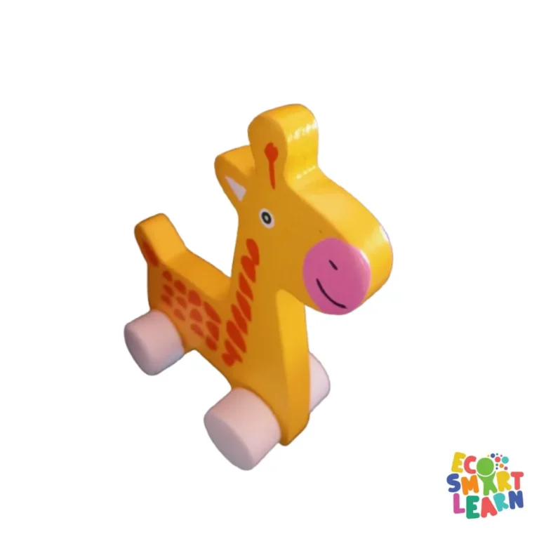 Wooden Wheeltoy Giraffe